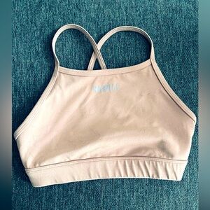 No Bull High-Neck Sports bra (Sand)